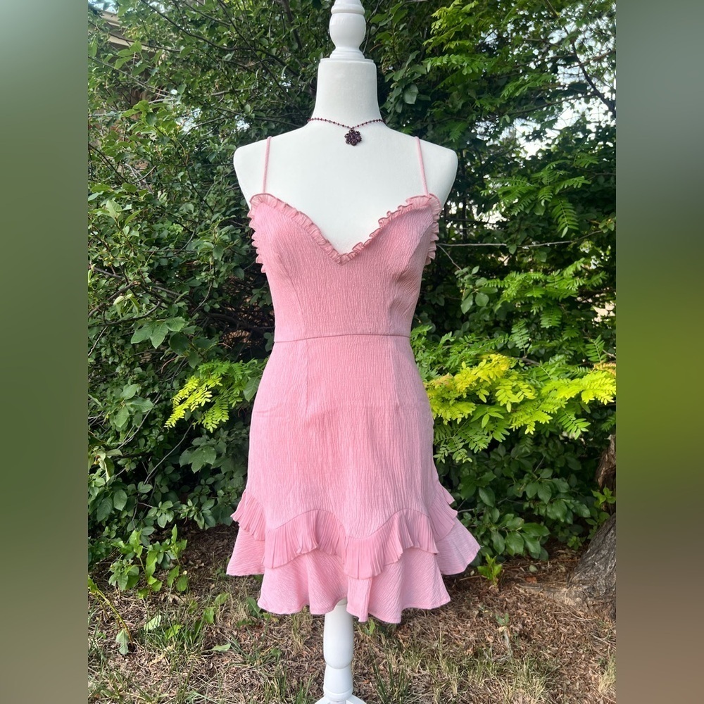 NWT- Hello Molly- Ruffle Layer Mini Dress